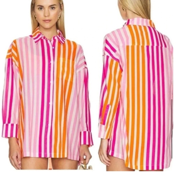 NWOT Beach Riot Alexa Top in Sunset Stripes Sizes Small and Medium - Picture 2 of 13